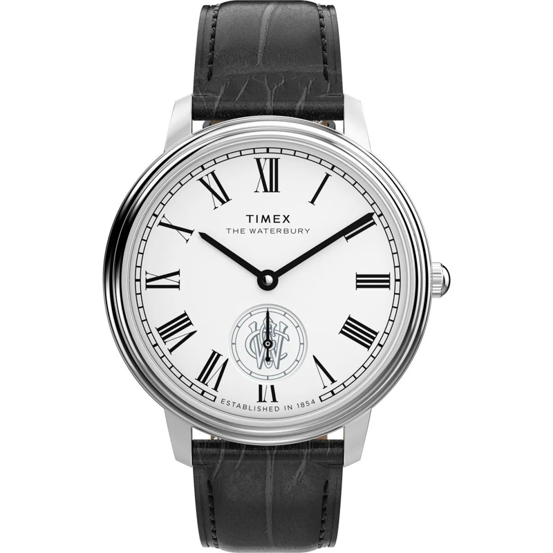 Timex Quarzuhr Quarz-Analoguhr Waterbury Metropolitan Sub-Second schwarz