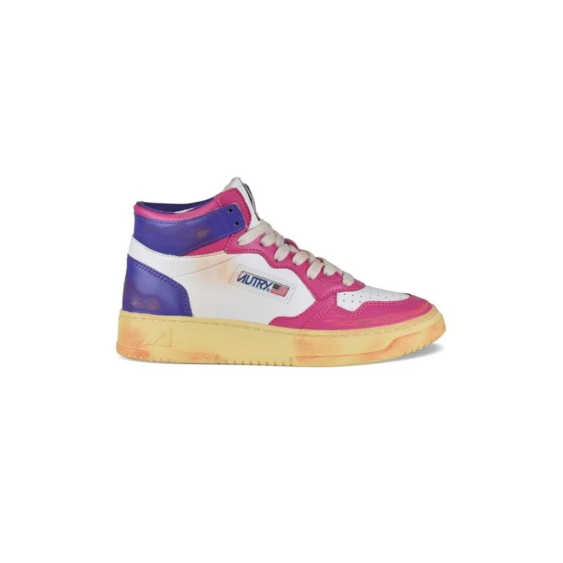 Autry International Lage-top sneaker Mid Super Vintage Sneakers Pink