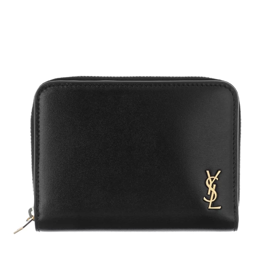 Saint Laurent YSL Wallet Leather Nero Ritsportemonnee