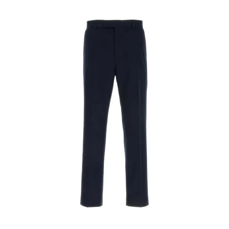 Gucci Anzugshose Tailored Black Cotton Trousers With Subtle Accent  Black