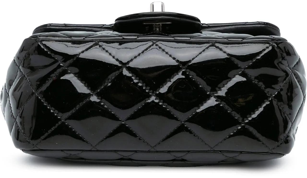 Thumbnail - Chanel Hobo Bags - Mini Square Classic Patent Single Flap - Gr. unisize - in Schwarz - für Damen