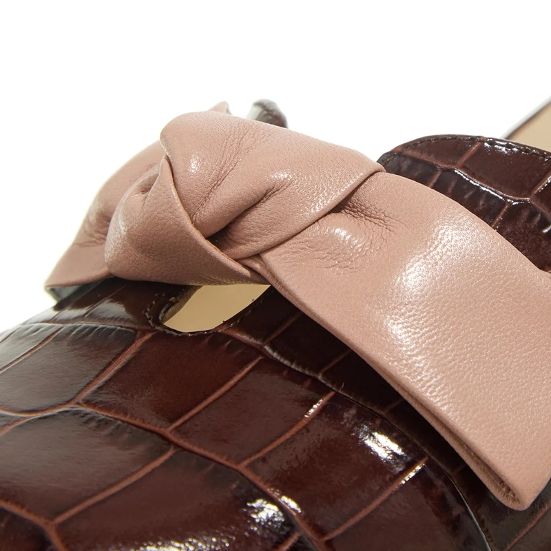 Valentino Garavani Escarpins Mule Brass Logo(Image 5)