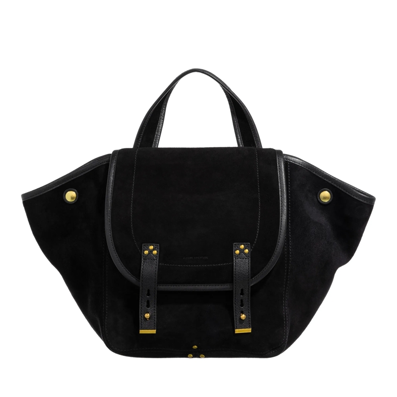 Jerome Dreyfuss Schultertasche Stan Panier M Split Suede Noir