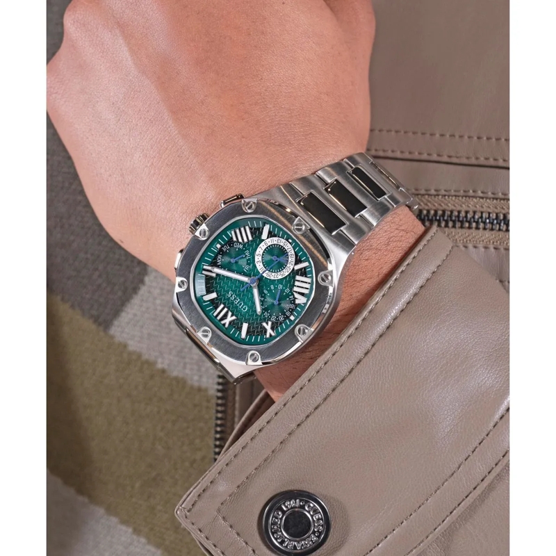 Guess Quarzuhr Quarz-Analoguhr Headline silber(Image 5)