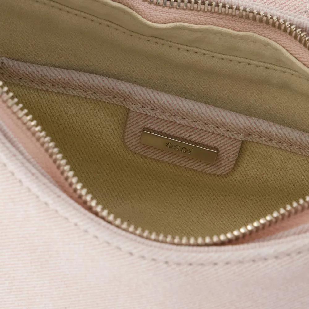 Osoi Hobo bags Hobo Brocle Shoulder Bag Leather Pink in roze