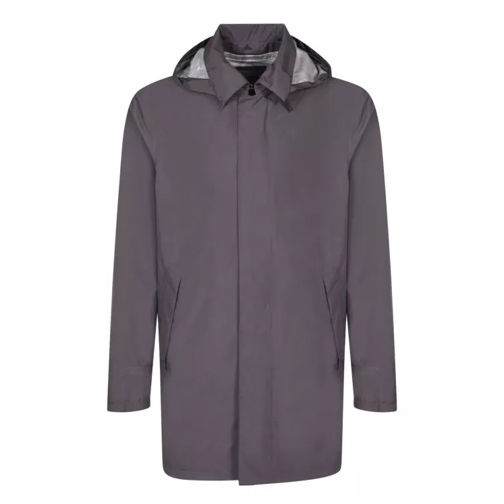 Herno Waterproof Jacket With Hood Grey 