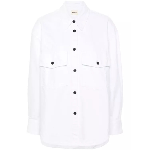 Khaite White Cotton Denim Shirts White 