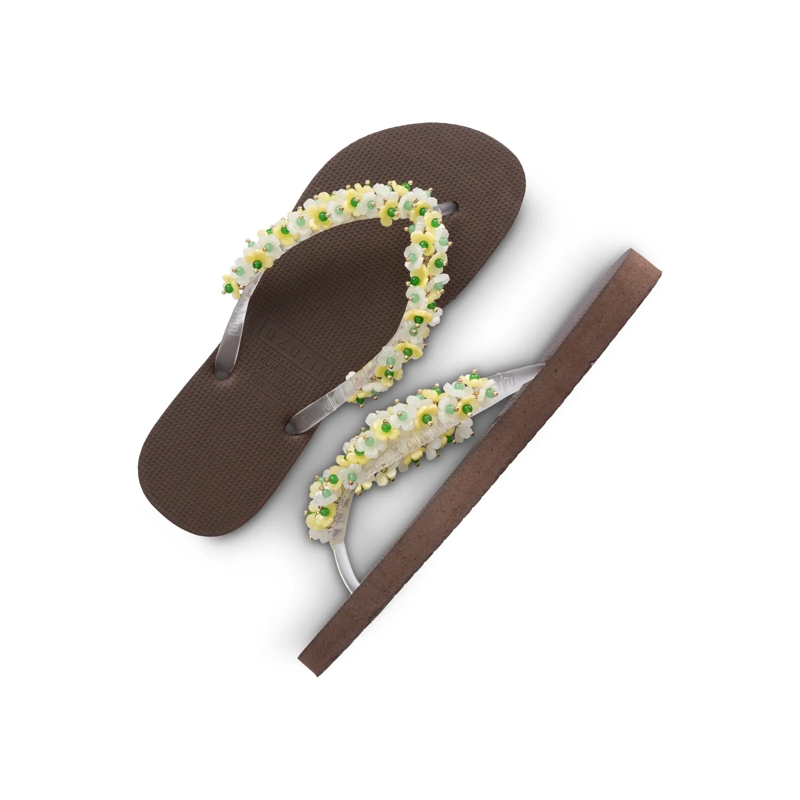 UZURII Flip Flops flip flop Tulum Bloom Yellow mocca(Image 25)