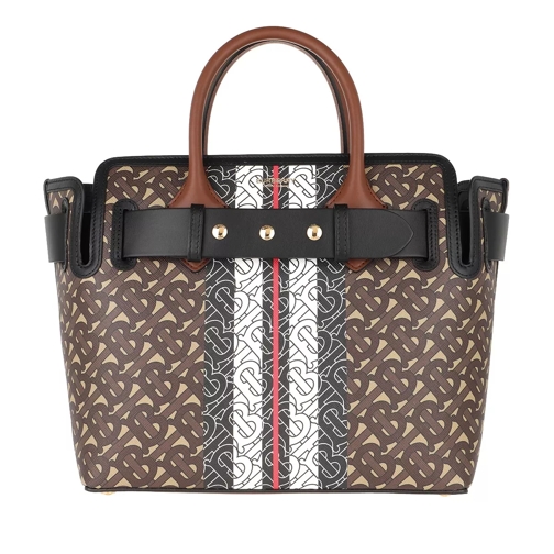 Burberry Handle Bag Leather Brown Rymlig shoppingväska