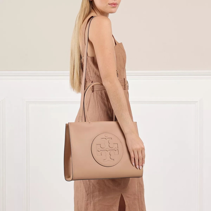 Tory Burch Ella Mini Tote Bag In Light Sand