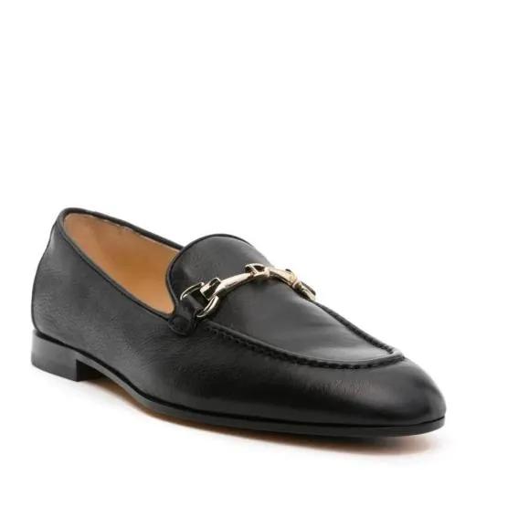 Doucal%27s Loafers & Ballerinas - Horsebit-Detail Leather Loafers - Gr. 38 (EU) - in Schwarz - für Damen