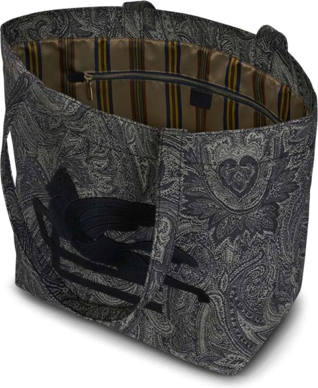 ETRO Totes & shoppers Pegaso Logo Paisley-print Tote Bag in meerkleurig