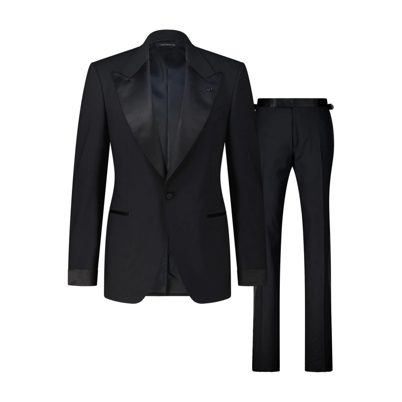 Tom Ford Anzugkombination Smoking aus Wolle schwarz