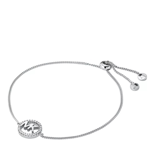 Michael Kors Sterling Silver Logo Slider Bracelet Silver Armband