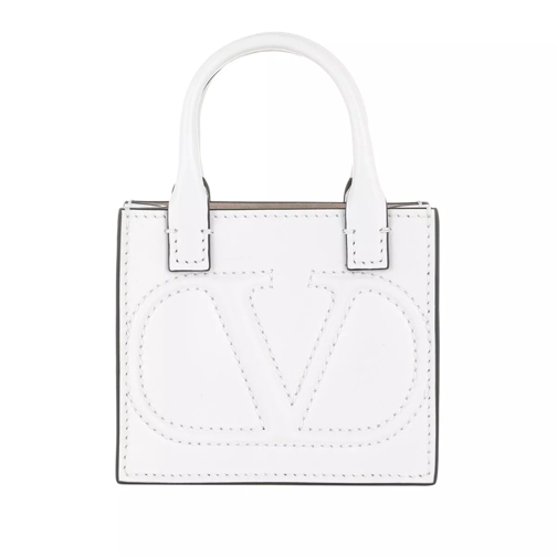 Valentino Garavani V Logo Walk Mini Crossbody Bag Leather White Crossbody Bag