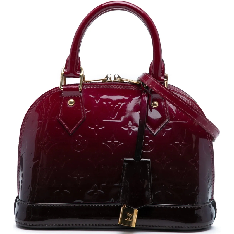 Louis Vuitton Sac à bandoulière Monogram Vernis Ombre Alma BB rot