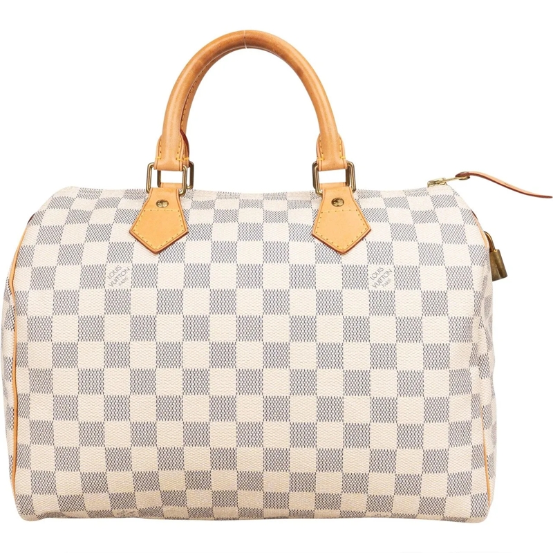 Louis Vuitton Tote Louis Vuitton Damier Azur Monogram Speedy 30 Handb braun