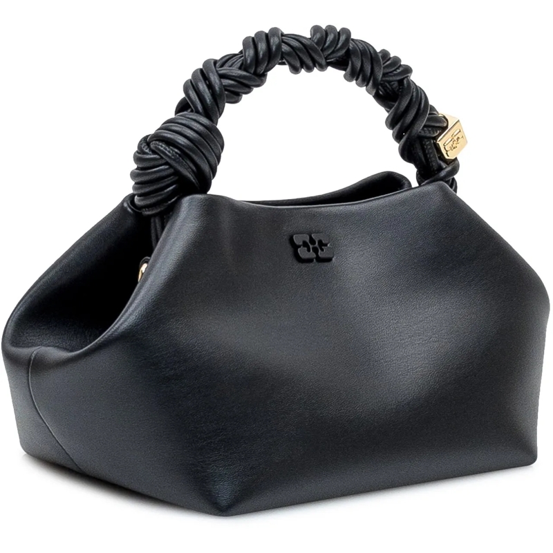 GANNI Tote Bou Mini Bag con Manico Intrecciato schwarz(Image 3)