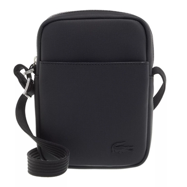 Lacoste vertical camera bag hot sale black