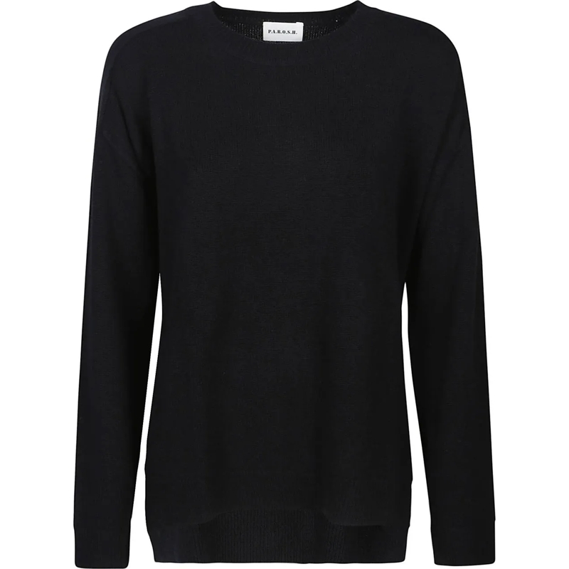P.A.R.O.S.H. Sweat-shirt Loos Sweater Black schwarz