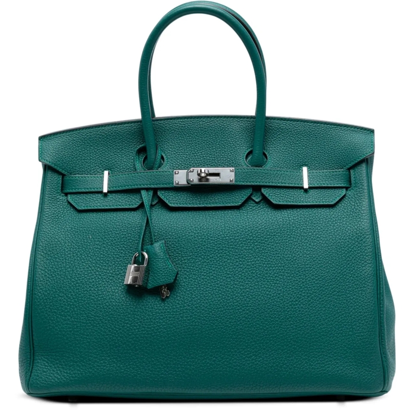 Hermès Tote Togo Birkin Retourne 35 grün