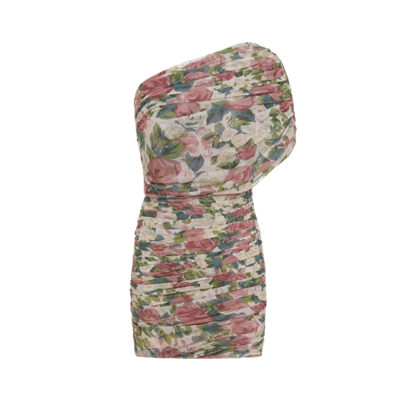 Saint Laurent Midi-jurk Multicolor Mini Dress Pink