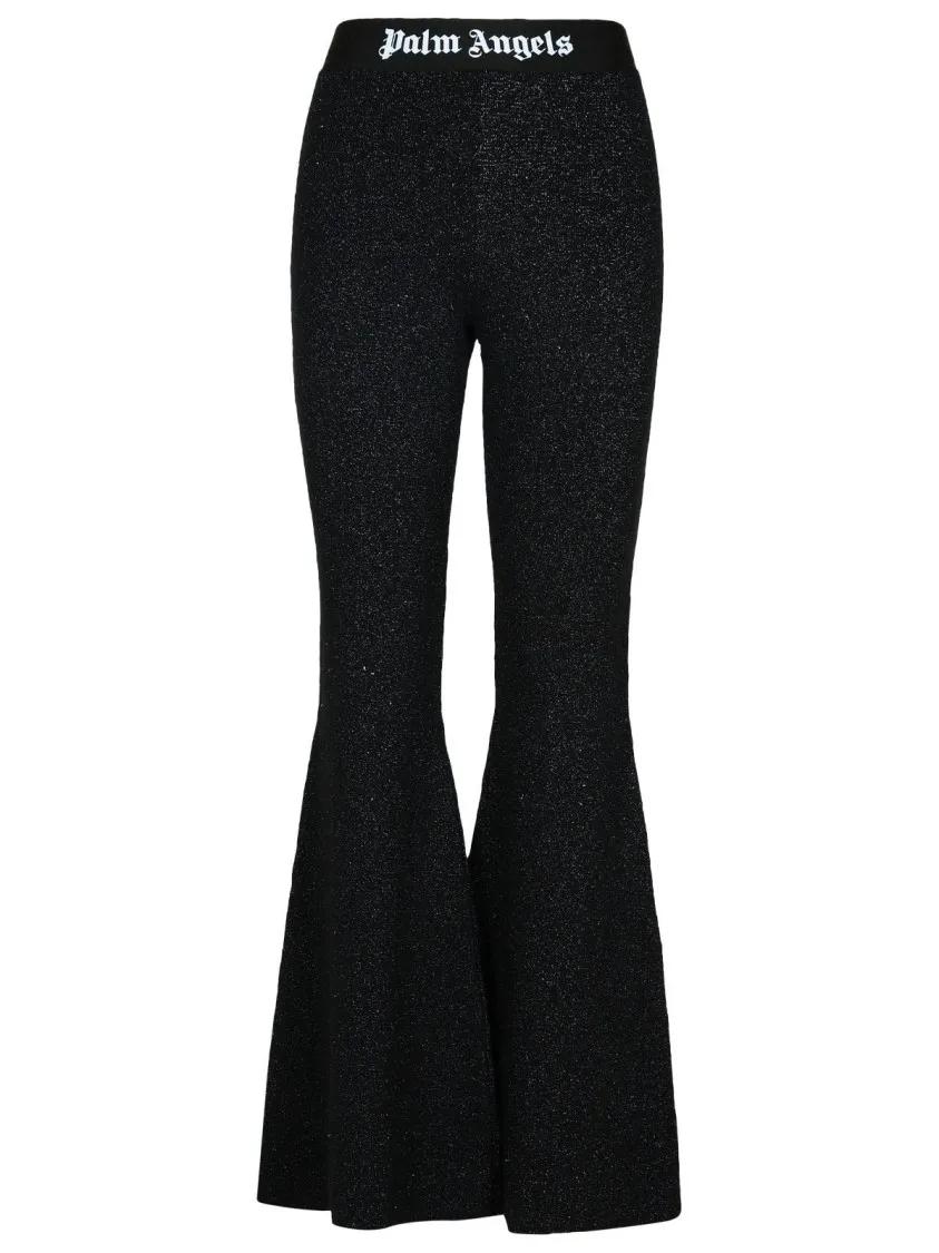 Palm Angels - Black Wool Blend Leggings - Größe S - schwarz