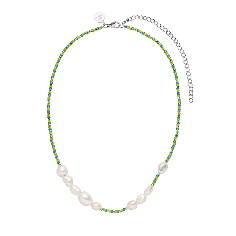 Purelei Mittellange Halskette Perlenkette Blissful silber