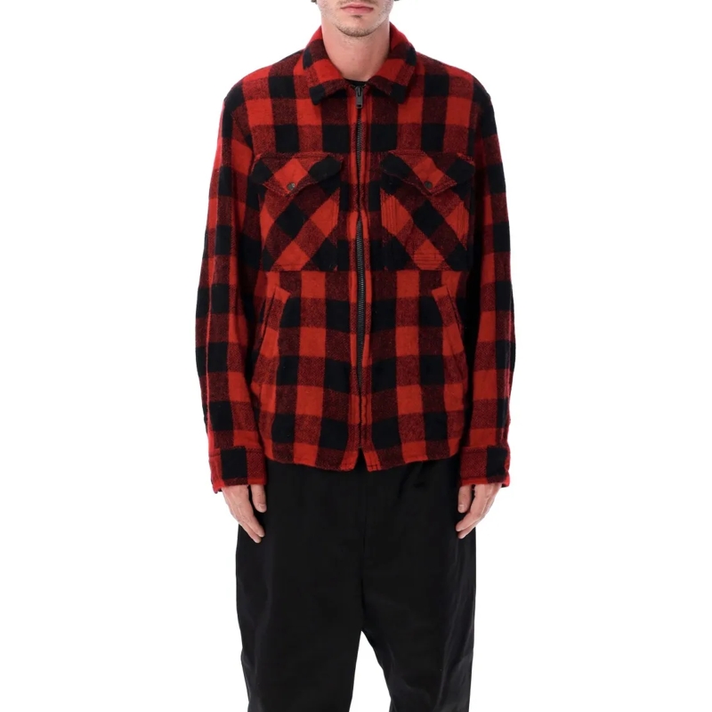 Junya Watanabe  Wool Buffalo Check Jacket Black