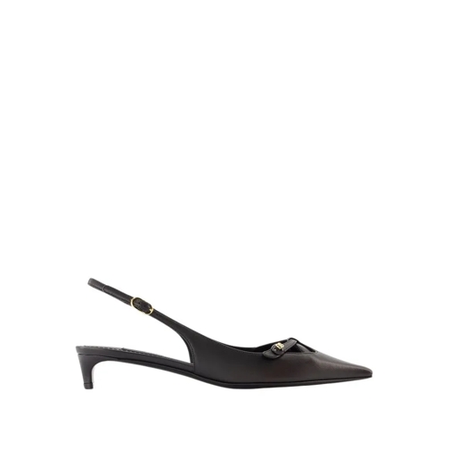 Dolce&Gabbana Slingbacks - Leather - Black Black Pump