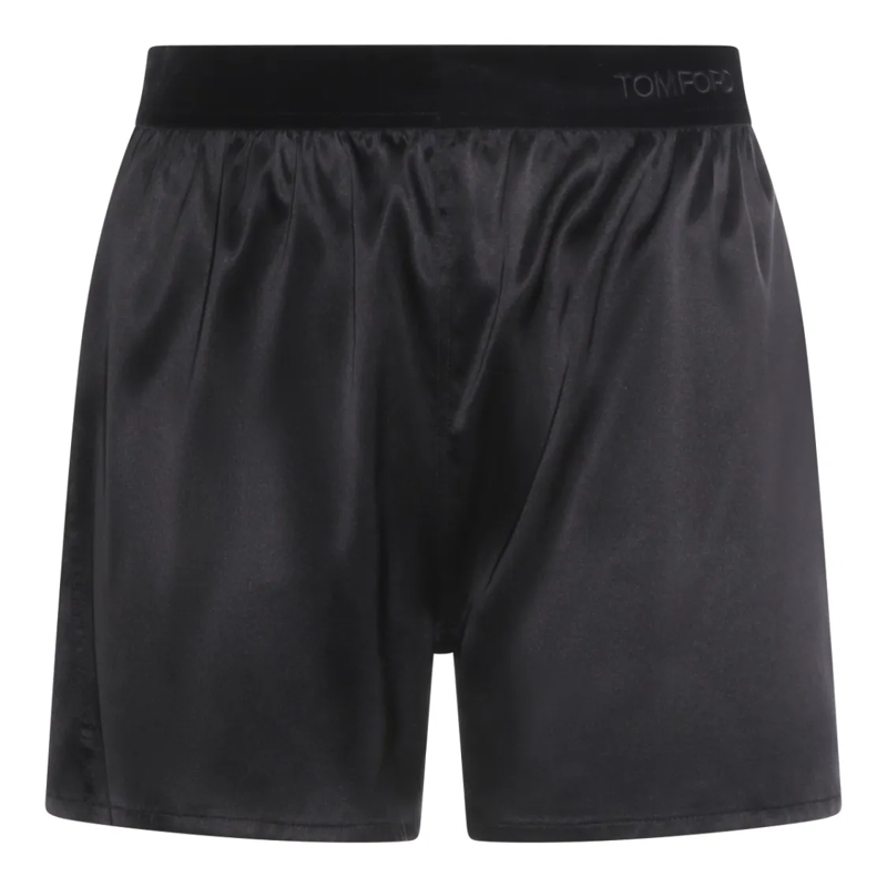 Tom Ford Legere Shorts Satin-Effect Black Shorts Black