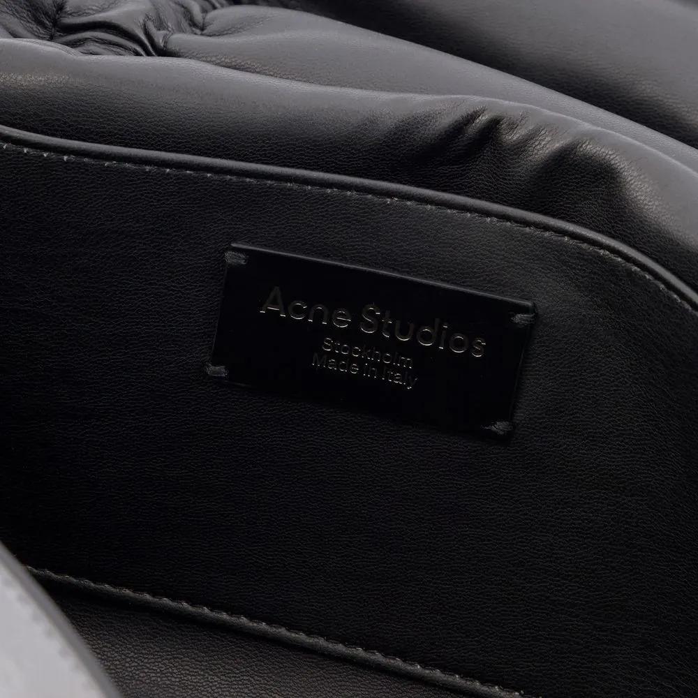 Acne Studios Hobo bags Multipocket Lux Shoulder Bag Leather Black in zwart
