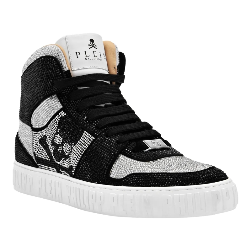 Philipp Plein Low-Top-Sneaker Hightop-Sneaker Notorious Mit Schmucksteinen schwarz