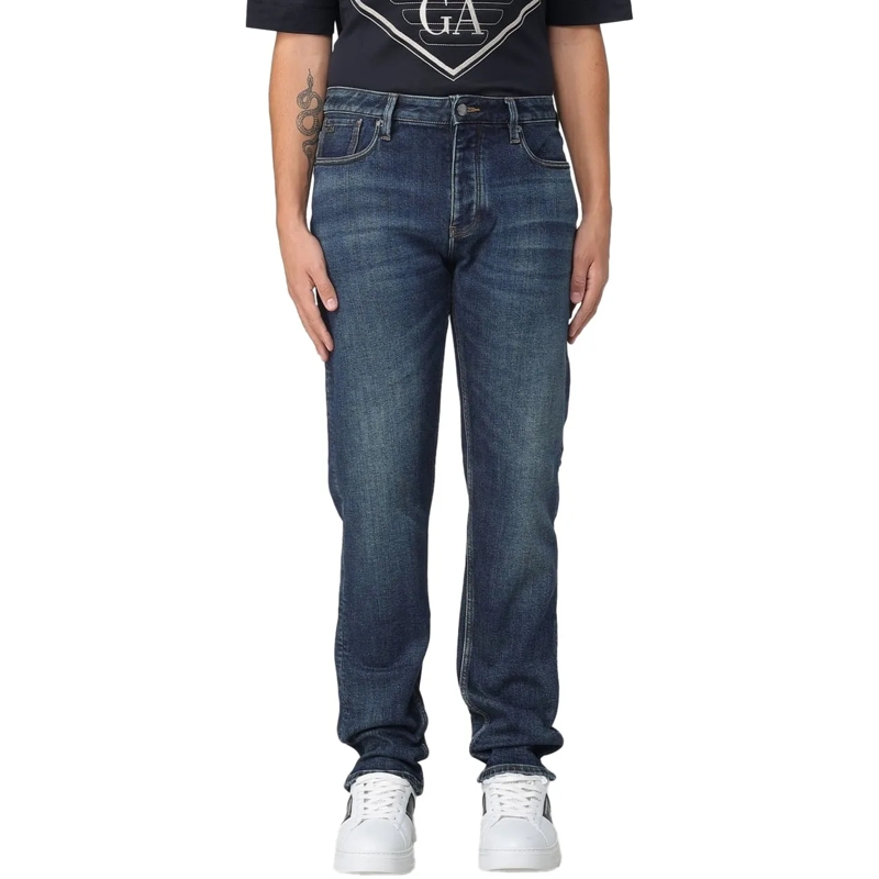Emporio Armani Jeans à jambe droite Jeans Light Blue Denim blau