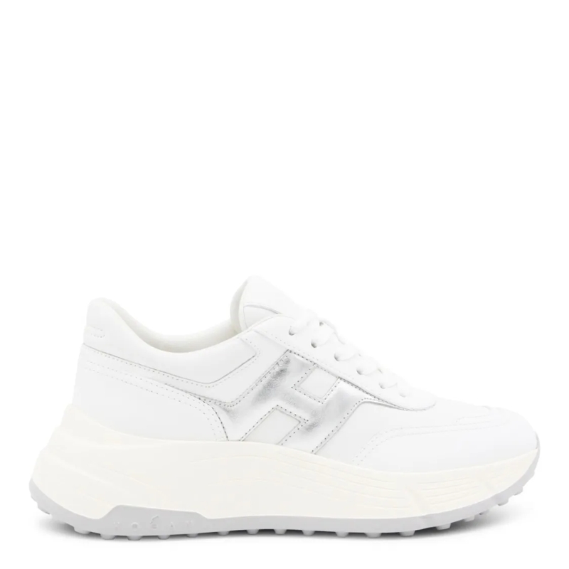 Hogan Lage-top sneaker White And Silver Leather Sneakers White