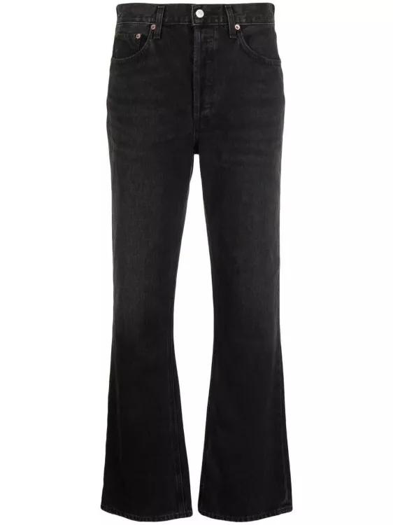Thumbnail - Agolde - Mid-Rise Straight-Leg Denim Jeans - Größe 30 - schwarz