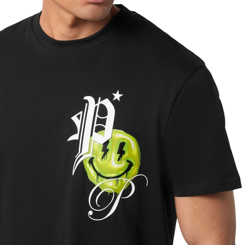 Philipp Plein T-Shirt T-Shirt Rundhalsausschnitt Ss Smile schwarz(Image 5)
