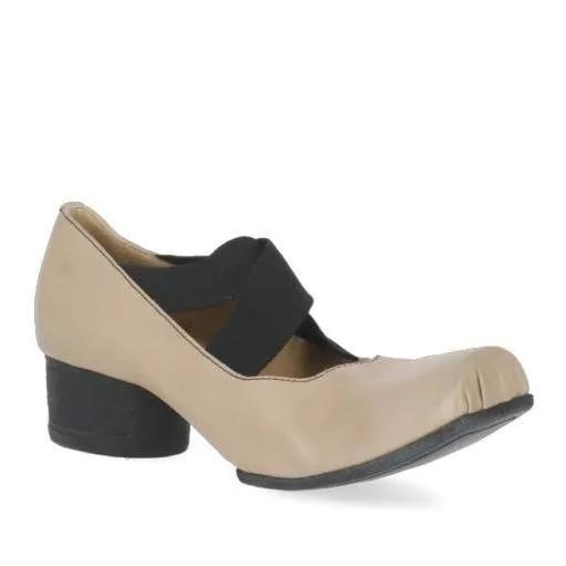 Uma Wang Loafers & Ballerinas - Leather Heeled Ballet Shoes - Gr. 38 (EU) - in Beige - für Damen