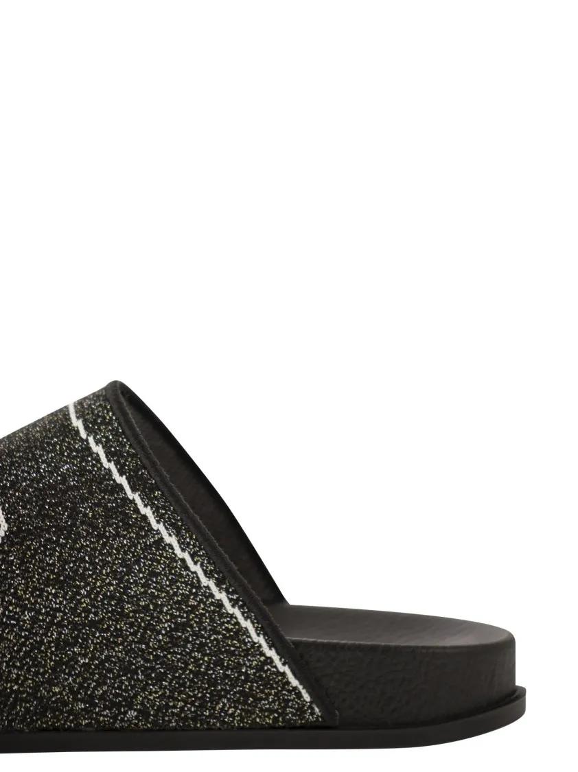 Thumbnail - Marni Sandalen - Jacquard Design Sandals With Anatomical Rubber Ins - Gr. 37 (EU) - in Schwarz - für Damen