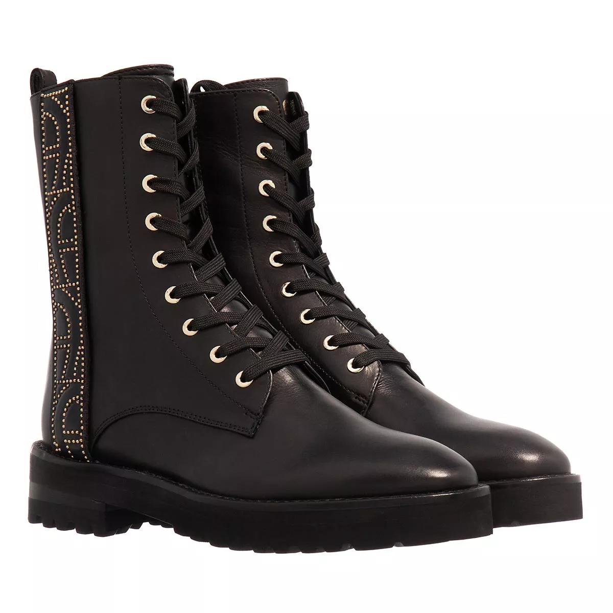 AIGNER Ava 30G Black Lace up Boots