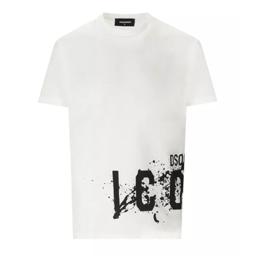 Dsquared2  Icon Splash Cool Fit White T-Shirt White