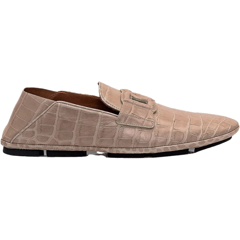 Dolce&Gabbana Loafer Driver in Pelle beige