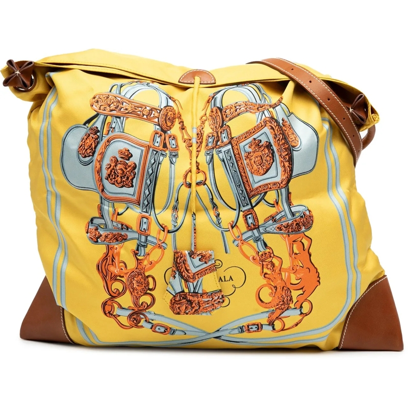 Hermès Sac à bandoulière Silk and Barenia Brides de Gala Silky City 38 gelb