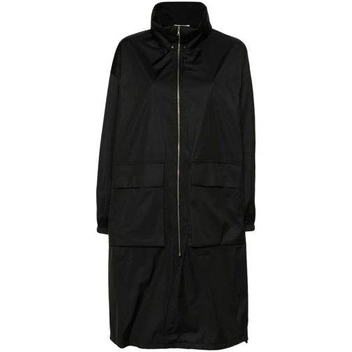 AURALEE Manteaux de tanche Trench Coat With Logo Black