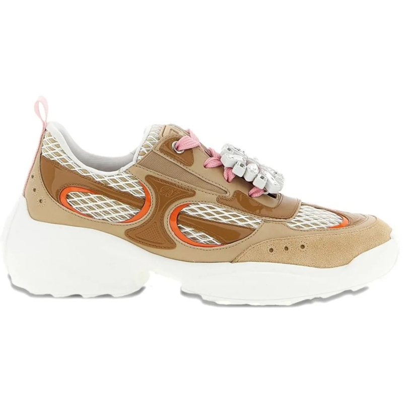 Roger Vivier Low-Top-Sneaker Sneakers Oro Rosa rose
