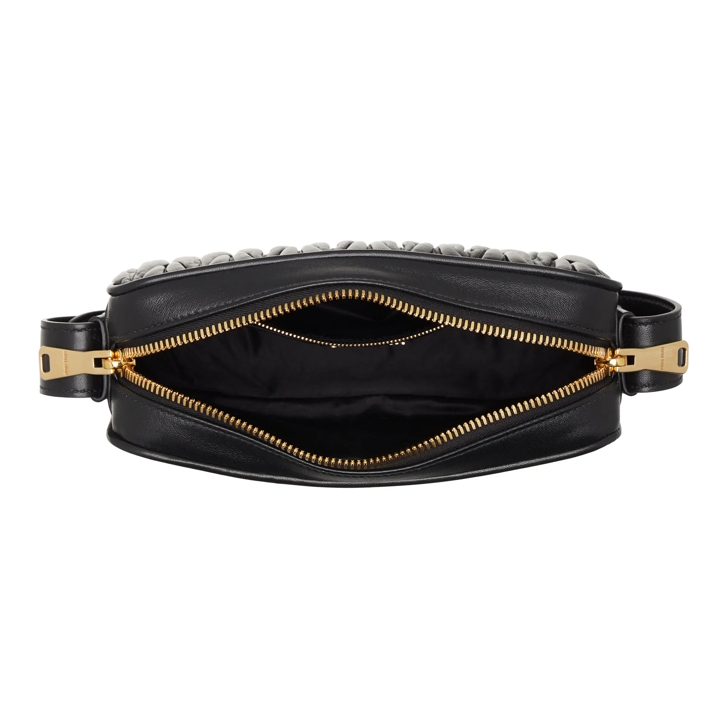 Miu Miu Matelass Nappa Leather Shoulder Bag Black Camera Bag