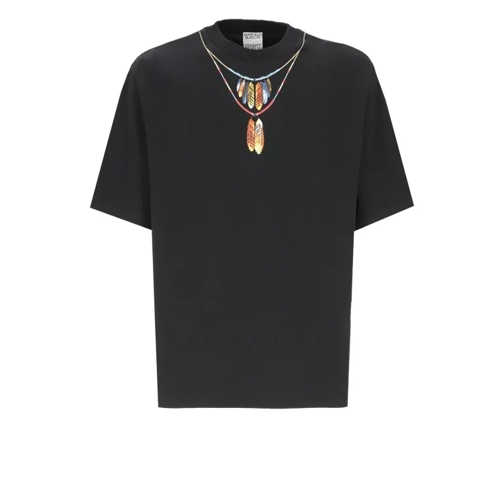 Marcelo Burlon Feathers Necklace T-Shirt Black 