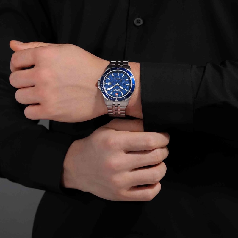 Swiss Military Hanowa Automatikuhr Quarzuhr Flagship Elements silber(Image 5)