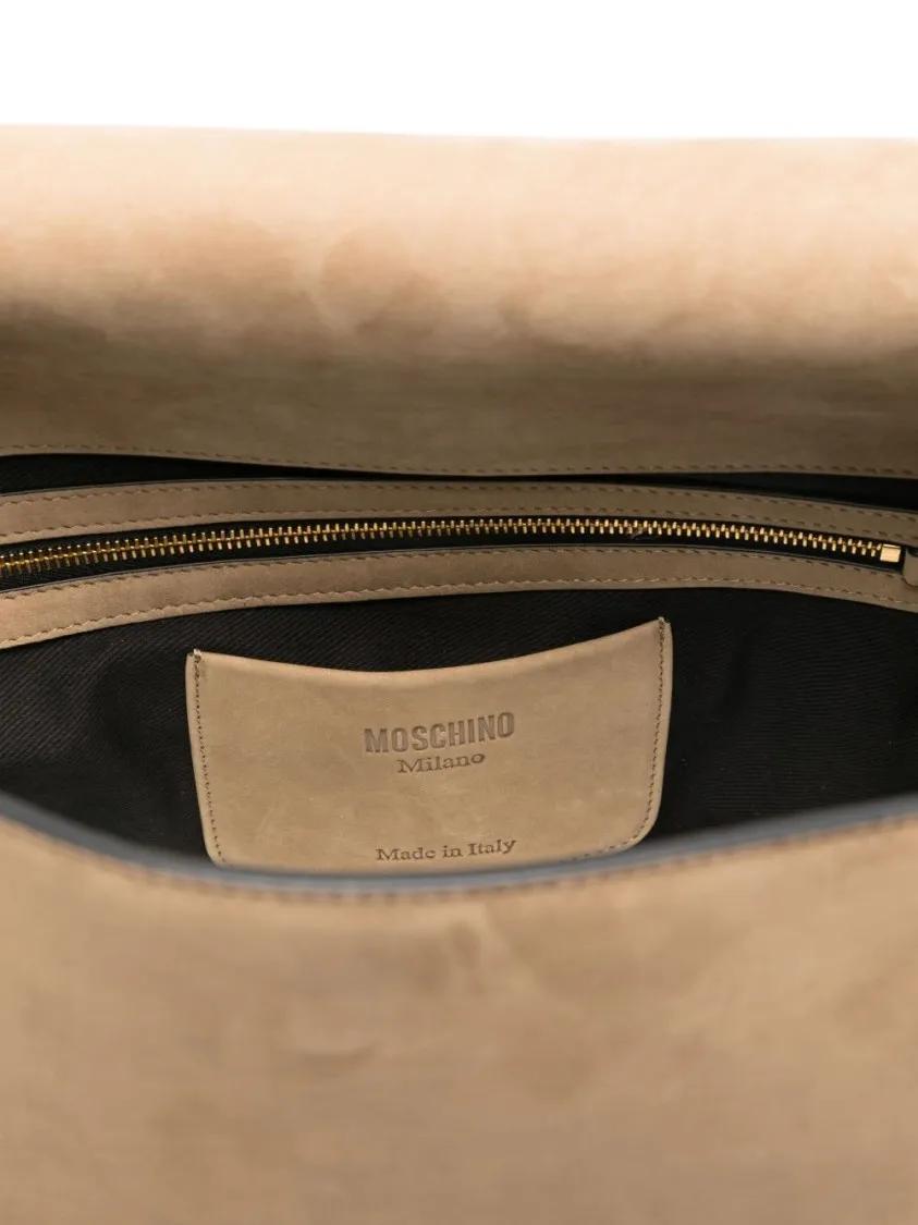 Thumbnail - Moschino Hobo Bags - Structured Top Handle Bag - Gr. unisize - in Braun - für Damen