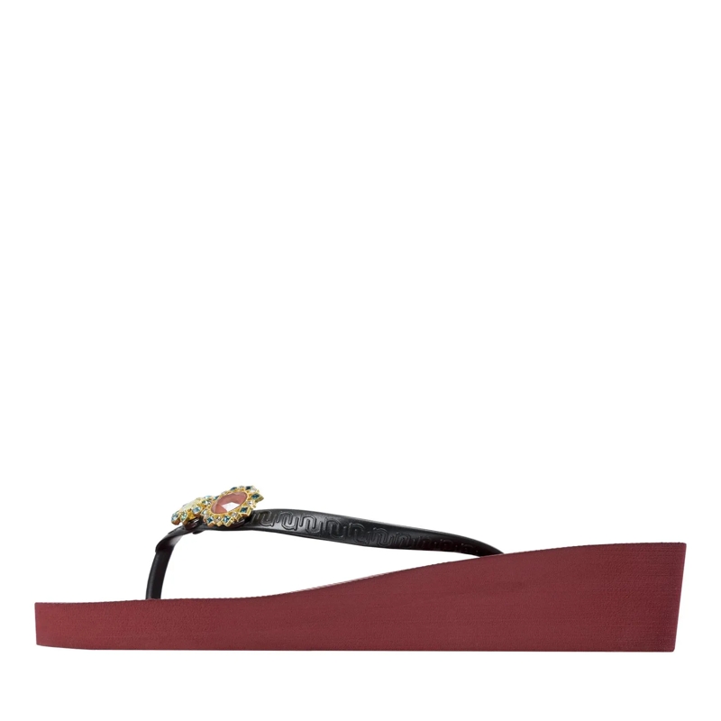 UZURII Flip Flops Zehentrenner Switch Mid Heel Red rot